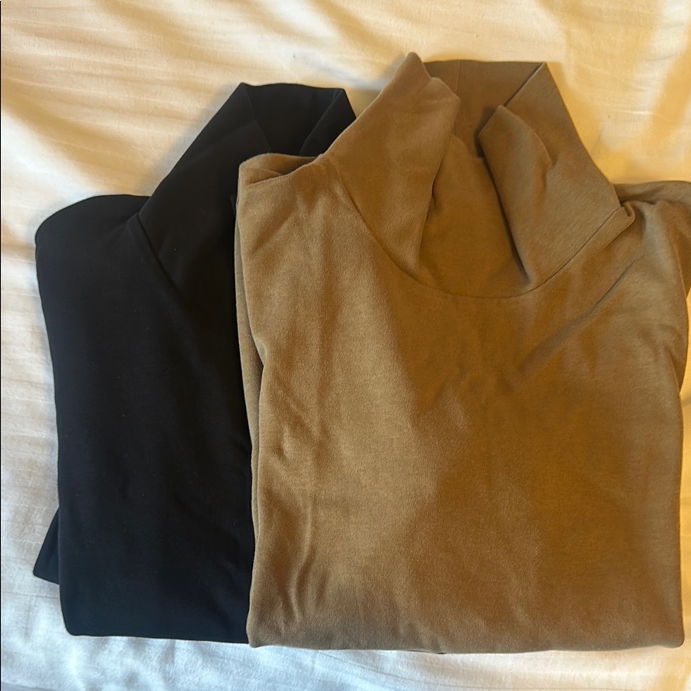 Black and Brown Turtleneck